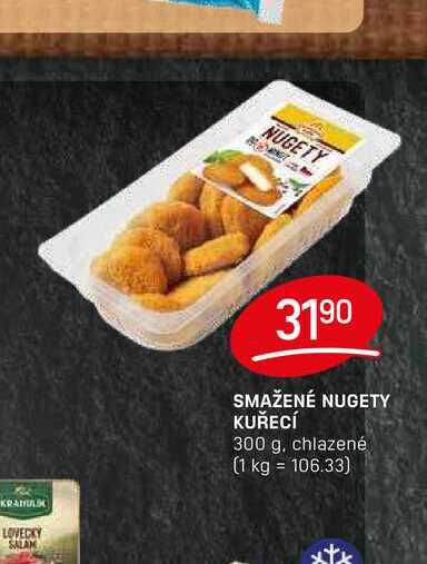 SMAŽENÉ NUGETY KUŘECÍ 300 g, chlazené 