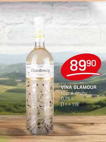 VÍNA GLAMOUR různé druhy 0,75l