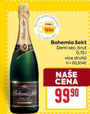 Bohemia Sekt Demi sec, brut 0,75l