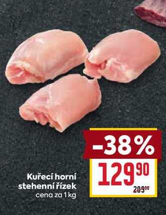 Kuřecí horní stehenní řízek cena za 1 kg 
