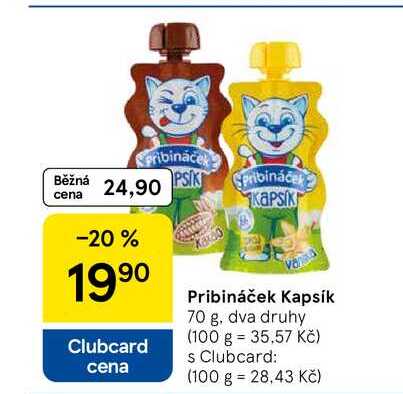Pribináček Kapsík, 70 g 