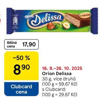 Orion Delissa, 30 g, více druhů 