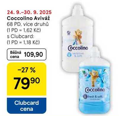 Coccolino Aviváž, 68 PD, více druhů  