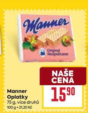 Manner Oplatky 75 g