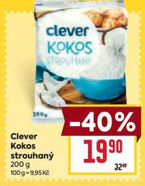 Clever Kokos strouhaný 200 g 