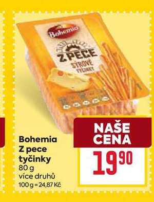 Bohemia Z pece tyčinky 80 g 