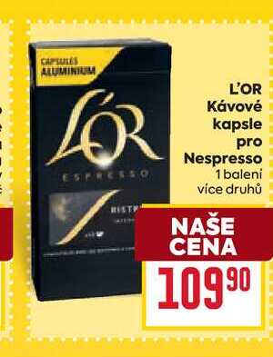 L'OR Kávové kapsle pro Nespresso 1 balení