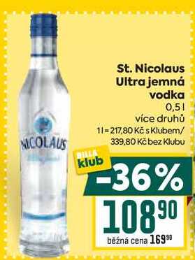 St. Nicolaus Ultra jemná vodka 0,5l