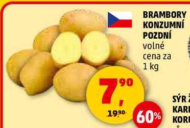 BRAMBORY KONZUMNÍ POZDNÍ, 1 kg