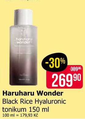 Haruharu Wonder Black Rice Hyaluronic tonikum 150 ml 