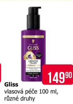 Gliss vlasová péče 100 ml, různé druhy 