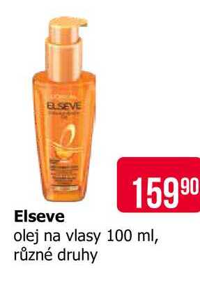 Elseve olej na vlasy 100 ml, různé druhy 