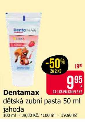 Dentamax dětská zubní pasta 50 ml