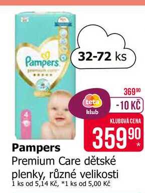 Pampers Premium Care dětské plenky 
