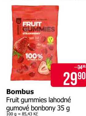 Bombus Fruit gummies lahodné gumové bonbony 35 g 