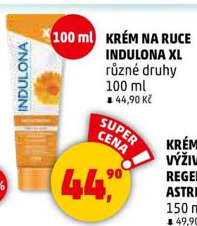 KRÉM NA RUCE INDULONA XL různé druhy, 100 ml 