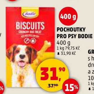 POCHOUTKY PRO PSY BODIE, 400 g 