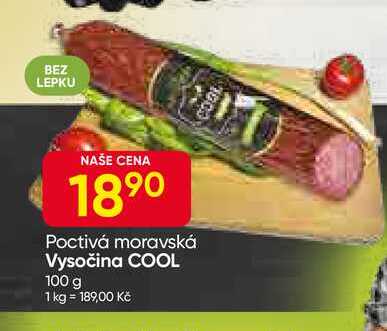 COOL Poctivá moravská Vysočina 100 g