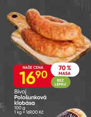 Pološunková klobása 100 g 