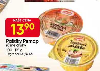 Pemap Paštiky různé druhy 100-115 g