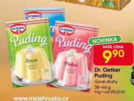 Dr. Oetker Puding různé druhy 38-46 g 