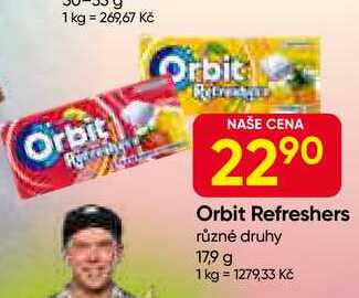 Orbit Refreshers různé druhy 17,9 g 