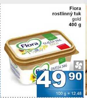 Flora rostlinný tuk gold 400 g