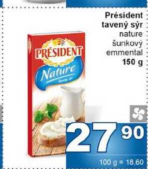 Président tavený sýr  150 g 