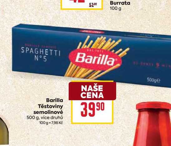 Barilla Těstoviny semolinové 500 g 