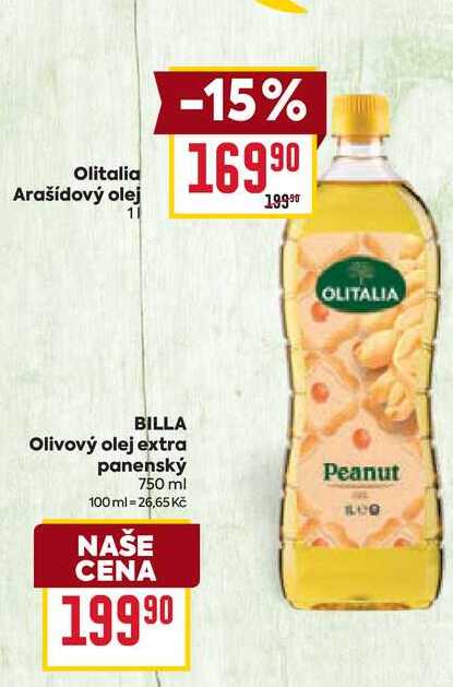 Olitalia Arašídový olej 1l