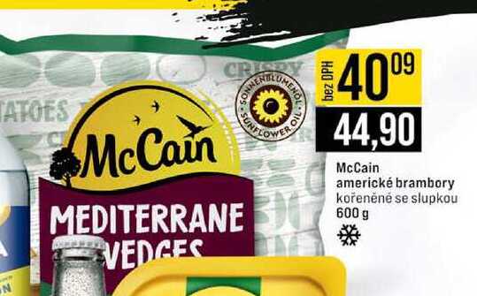 McCain americké brambory kořeněné se slupkou 600 g 