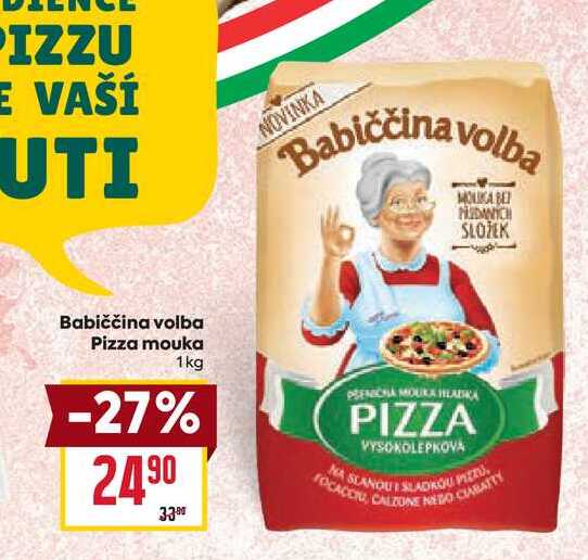 Babiččina volba Pizza mouka 1kg 