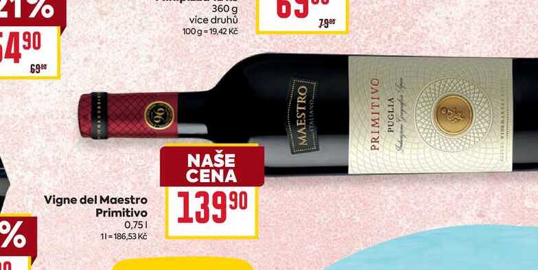 Vigne del Maestro Primitivo 0,75l