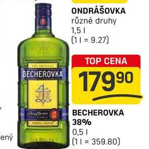 BECHEROVKA 38% 0,5l