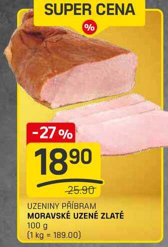 MORAVSKÉ UZENÉ ZLATÉ 100 g