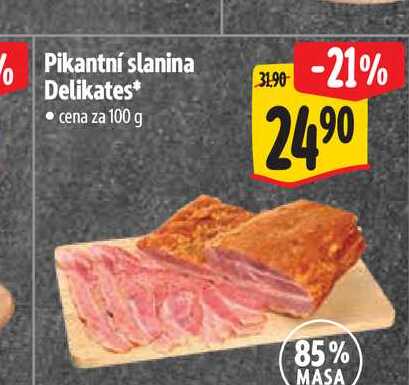 Pikantní slanina Delikates 100 g