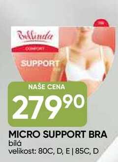 MICRO SUPPORT BRA bílá velikost: 80C, D, E, 85C, D 