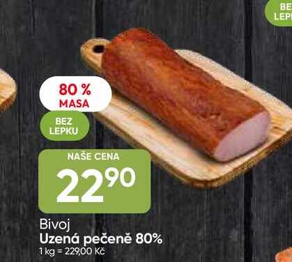 Bivoj Uzená pečeně 80% 100g