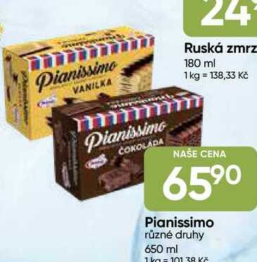 Pianissimo různé druhy 650 ml 