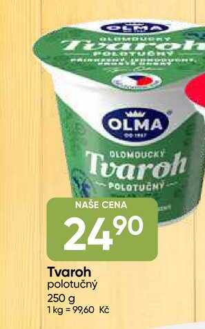 OLMA Tvaroh polotučný 250 g 