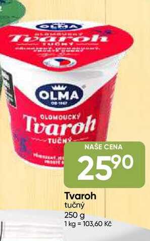 OLMA Tvaroh tučný 250 g 