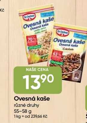 Dr. Oetker Ovesná kaše 55-58g, vybrané druhy