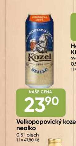 Velkopopovický koze nealko 0,5l plech 