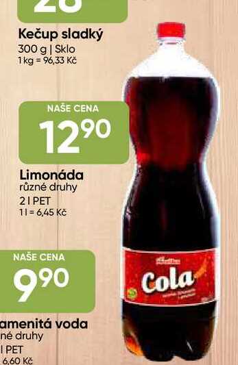 Hruška Limonáda různé druhy 2l PET