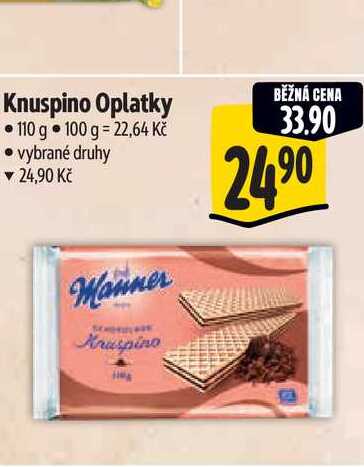 Knuspino Oplatky 110 g 