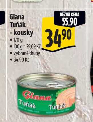 Giana Tuňák - kousky 170 g  