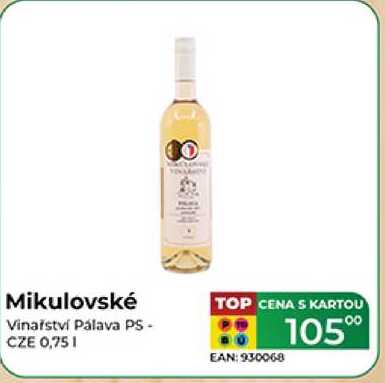 Mikulovské Vinařství Pálava PS- CZE 0,751  