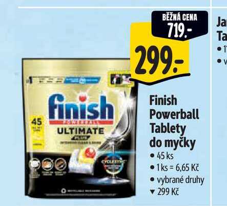   Finish Powerball Tablety do myčky 45 ks 