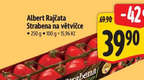 Albert Rajčata Strabena na větvičce 250 g 