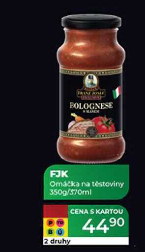 FJK Omáčka na těstoviny 350g/370ml 